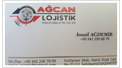 AĞCAN LOJİSTİK İTH.İHR.TİC.LTD.ŞTİ aĞcan lojİstİk İth.İhr.tİc.ltd.Ştİ